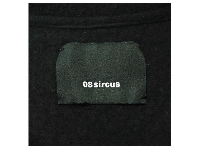 Autre Marque 08sircus Wollplüsch Boa komprimierte Wollstrickware Schwarz - Ansicht 3