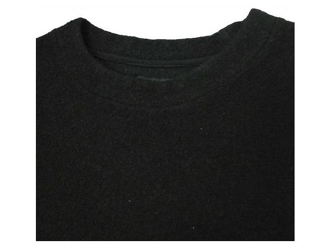 Autre Marque 08sircus Wollplüsch Boa komprimierte Wollstrickware Schwarz - Ansicht 4