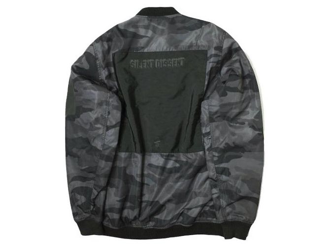 Autre Marque Chaqueta acolchada con cremallera técnica de camuflaje STAMPD Negro - vista 2