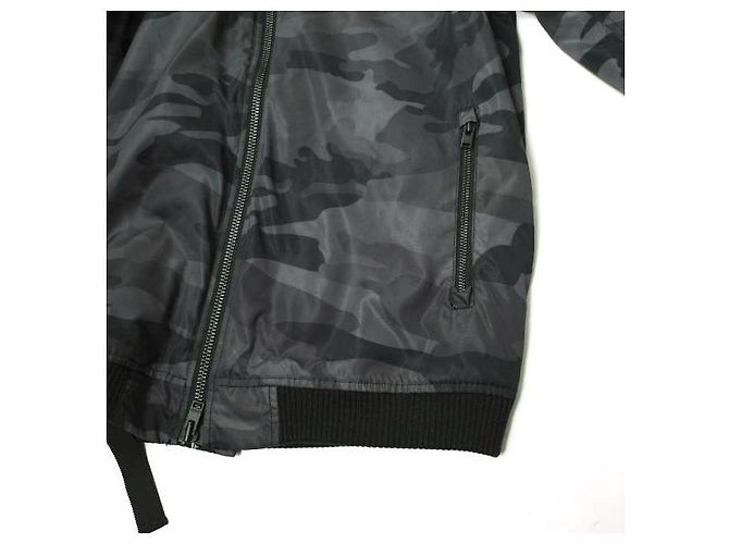 Autre Marque Chaqueta acolchada con cremallera técnica de camuflaje STAMPD Negro - vista 5