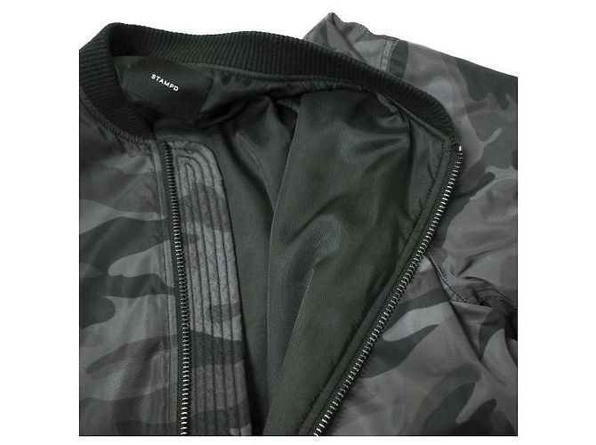 Autre Marque Chaqueta acolchada con cremallera técnica de camuflaje STAMPD Negro - vista 7