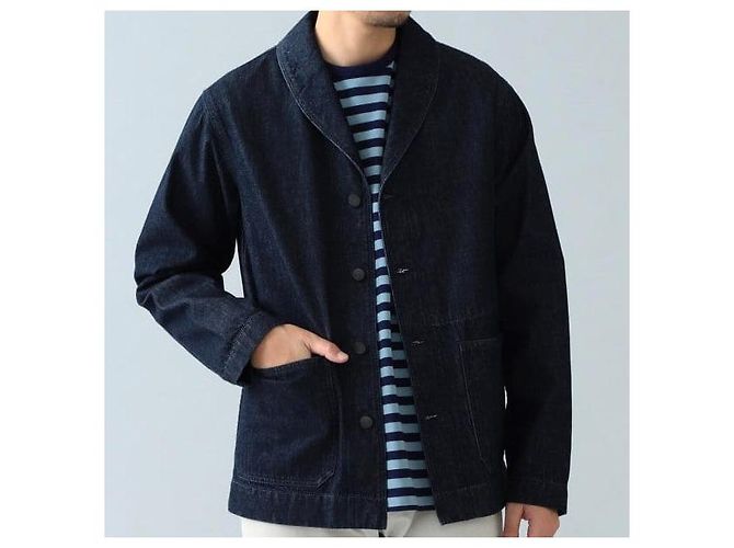 Autre Marque CHAQUETA DE DENIM DE ALGODÓN FOLLOW Brilla para el gusto Azul - vista 3
