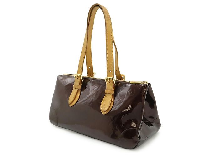 Borsa a spalla Rosewood Avenue in Monogram Vernis di Louis Vuitton Bordò - vista 3