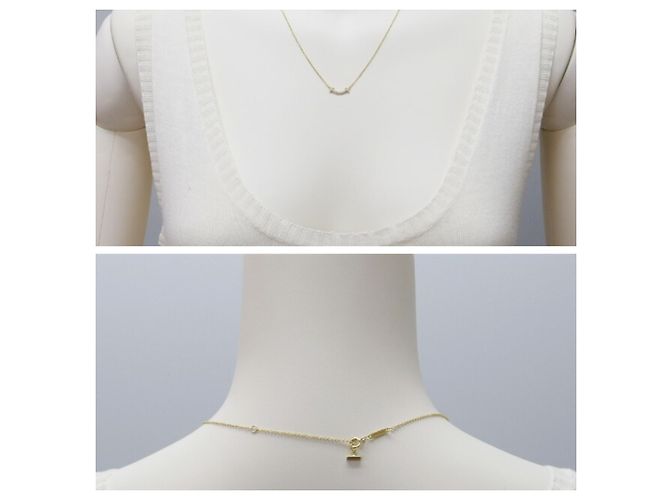 Pendente Mini T Smile di Tiffany & Co. in oro giallo 18K - vista 3