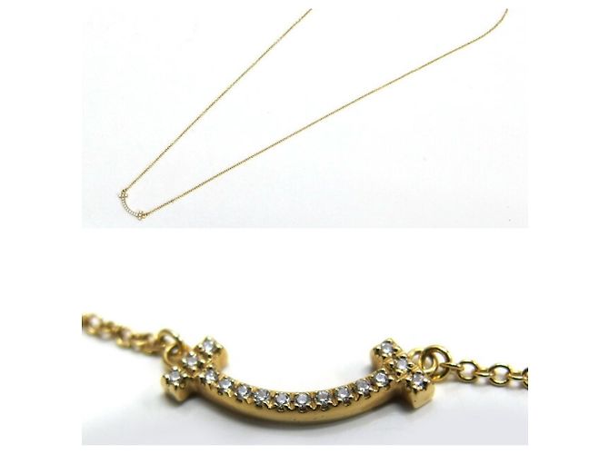 Pendente Mini T Smile di Tiffany & Co. in oro giallo 18K - vista 4
