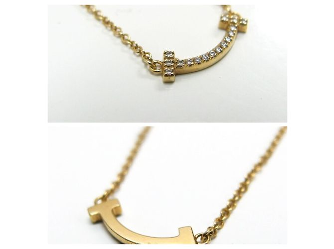 Pendente Mini T Smile di Tiffany & Co. in oro giallo 18K - vista 5