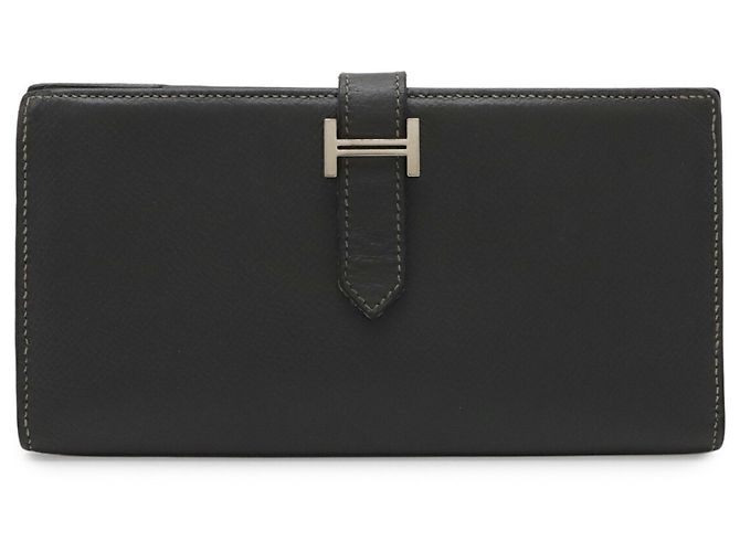 Hermès Hermes Bearn Soufflé Bi-fold Long Wallet Brown - view 2