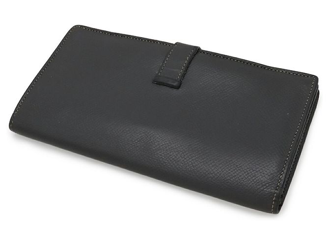 Hermès Hermes Bearn Soufflé Bi-fold Long Wallet Brown - view 3