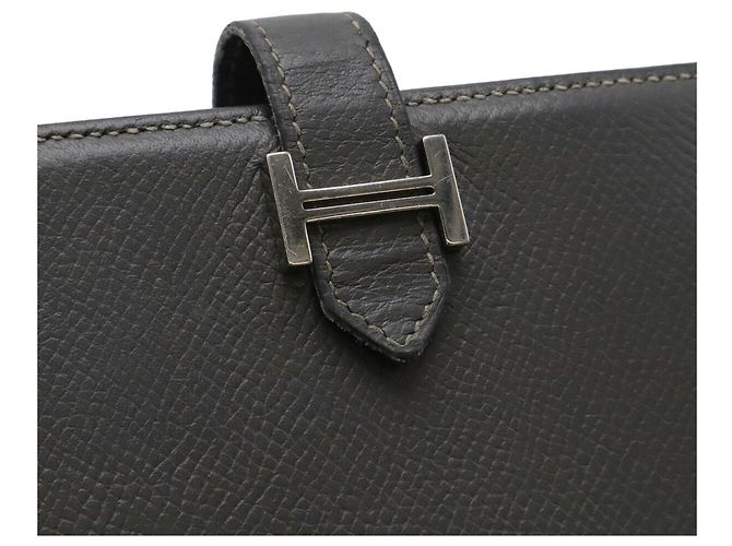 Hermès Hermes Bearn Soufflé Bi-fold Long Wallet Brown - view 5