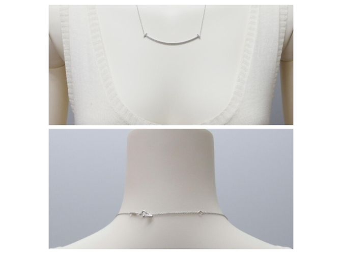 Pingente T Smile em ouro branco 18K da Tiffany & Co. - vista 3
