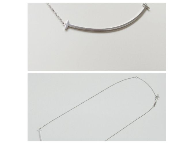 Pingente T Smile em ouro branco 18K da Tiffany & Co. - vista 4