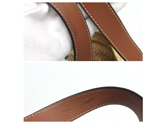Borsa in rafia Loewe (Piccola) Marrone - vista 10