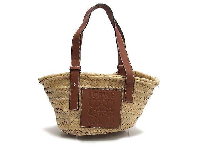 Borsa in rafia Loewe (Piccola) Marrone - vista 2