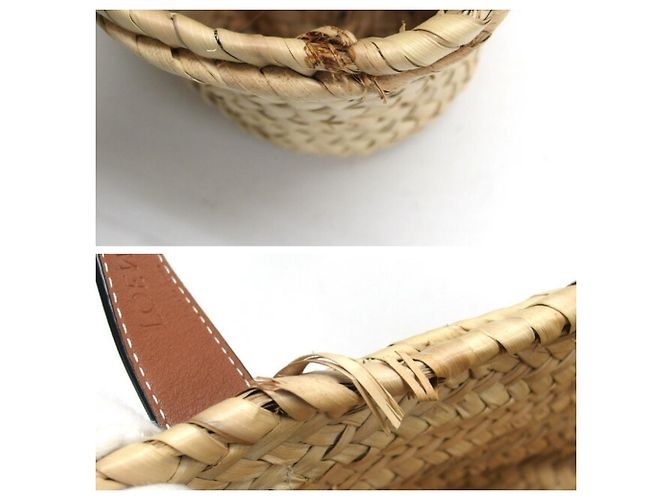 Borsa in rafia Loewe (Piccola) Marrone - vista 6