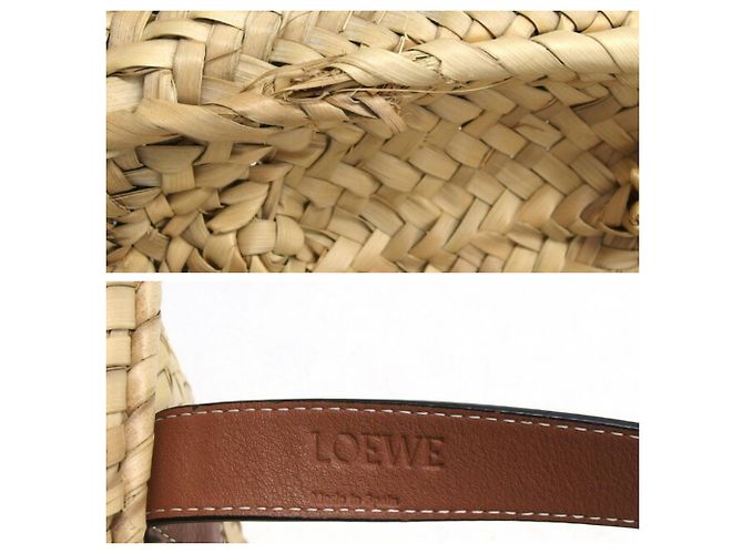 Borsa in rafia Loewe (Piccola) Marrone - vista 7