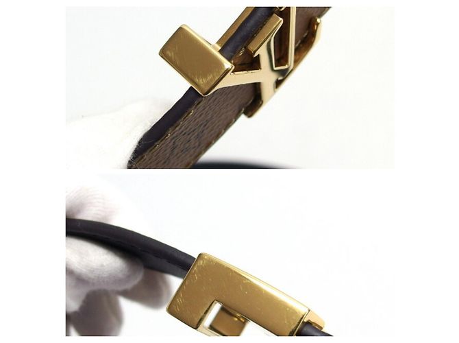 Cintura LV Initial Monogram Reverse Louis Vuitton Marrone Nero Marrone scuro - vista 11