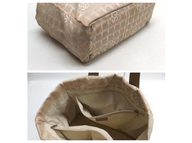 Tote MM della nuova linea di viaggio Chanel in beige - vista 4