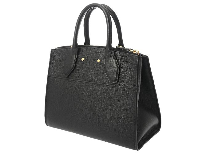 Borsa Louis Vuitton City Steamer PM Noir Nero - vista 3