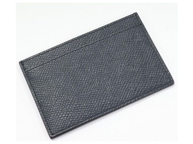 Céline Tarjetero de piel de ternera granulada Celine Azul - vista 2