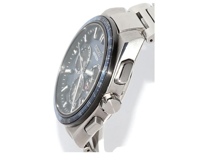 Orologio Seiko Astron con quadrante blu SBXC109 - vista 4