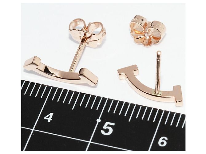 Tiffany & Co Orecchini Tiffany T Smile Au750 Rosa - vista 4