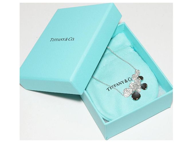 Collar Péndulo de Ramo de Flores de Papel Pt950 Tiffany & Co. Plata - vista 3