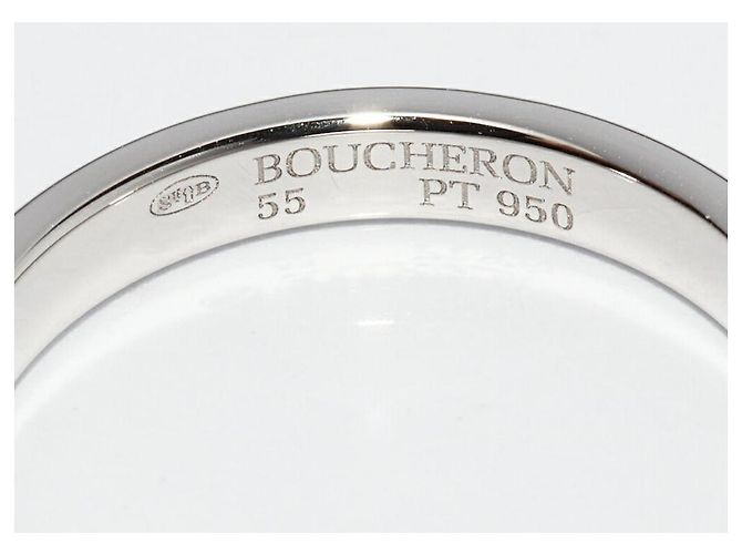 Boucheron Godron Pt950 Ring Größe 55 Silber - Ansicht 4