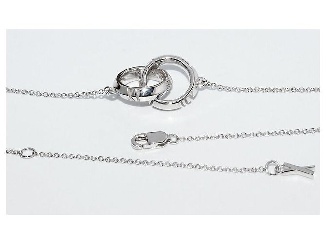 Collar Péndulo Interconectado Au750 Atlas X Cerrado de Tiffany & Co. Plata - vista 4