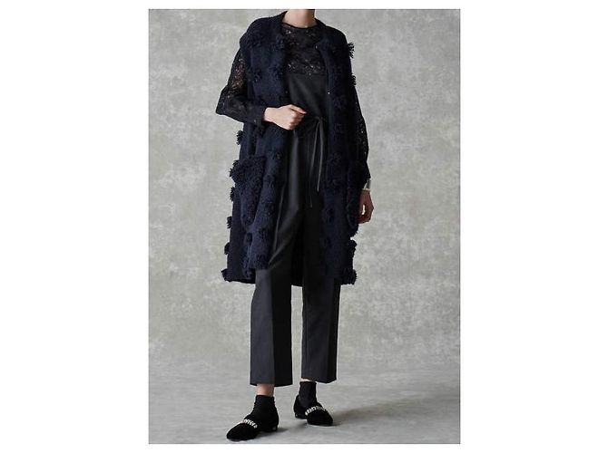 Autre Marque Bestickte Bluse mit Spitzenbesatz Drawer Gelb - Ansicht 9