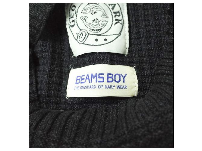 Autre Marque Pullover de algodón Geo Trowark BEAMS BOY Limited Negro - vista 7