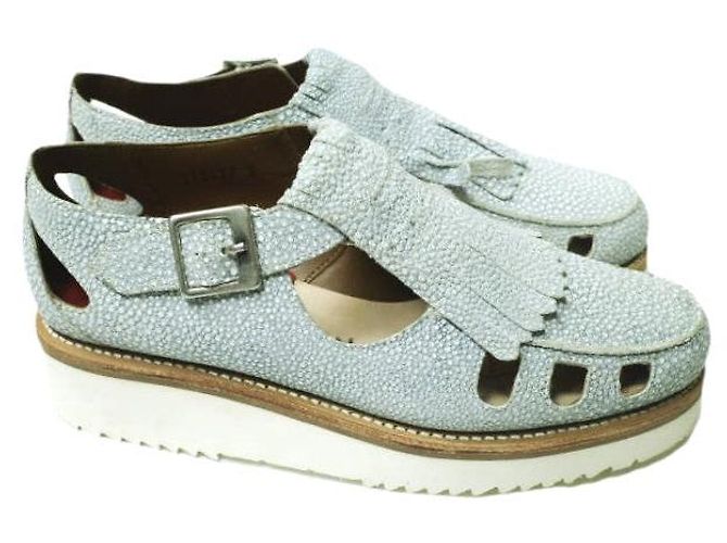 Autre Marque Grenson ETHEL Lederschuhe Blau - Ansicht 3