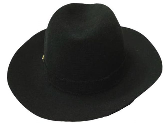 Autre Marque Chapéu de Lã Shaggy Ribbon Maniera Preto - vista 2