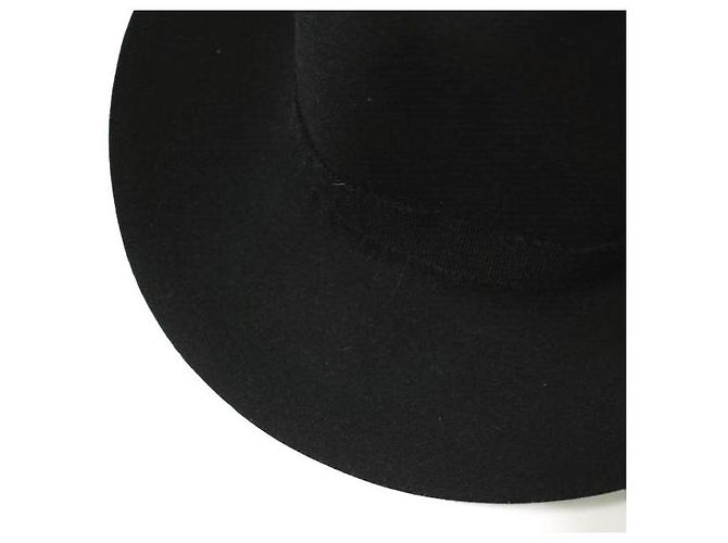 Autre Marque Chapéu de Lã Shaggy Ribbon Maniera Preto - vista 4