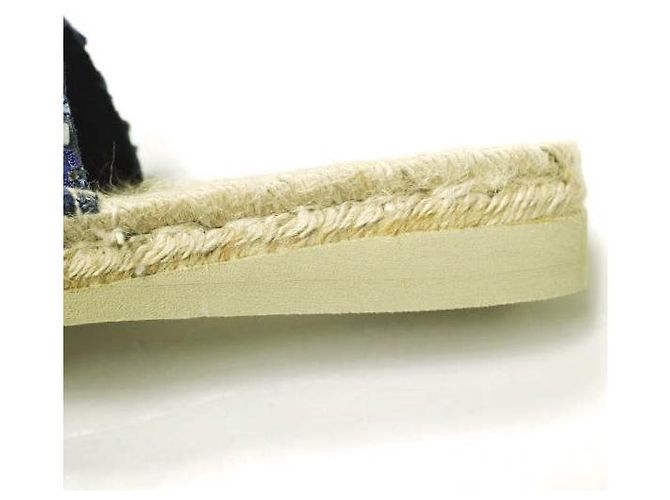 Autre Marque Sandali Espadrilles in Juta e Pelle MARISA REY TAMARU Blu Blu navy - vista 7