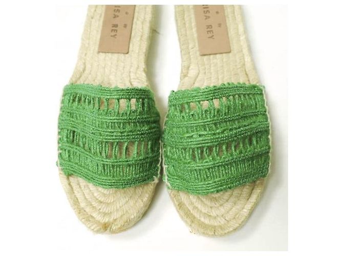 Autre Marque Sandali Espadrilles MARISA REY LLAFRANC Verde - vista 5