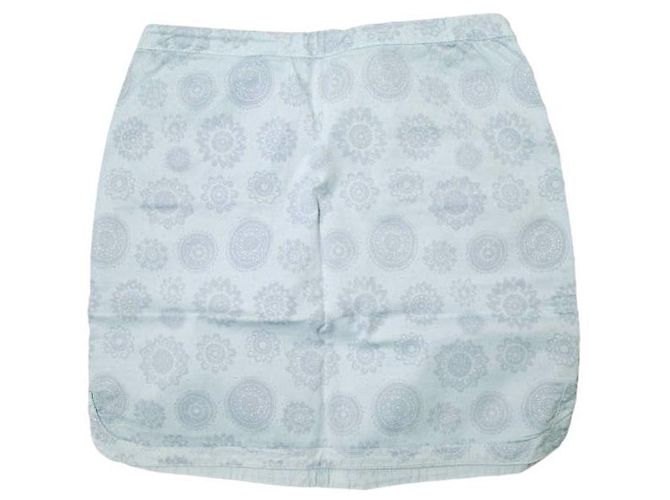 Autre Marque FALDA MINI DE ALGODÓN ELÁSTICO CARMEL NICWAVE JTGN59 Azul Caramelo Azul claro - vista 2