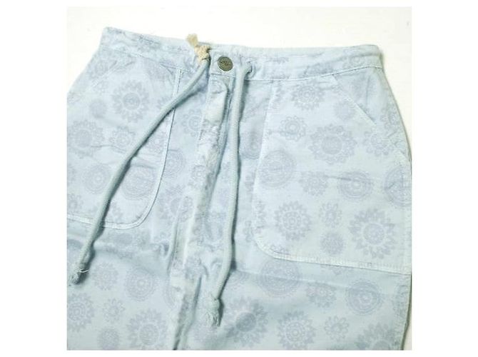 Autre Marque FALDA MINI DE ALGODÓN ELÁSTICO CARMEL NICWAVE JTGN59 Azul Caramelo Azul claro - vista 5
