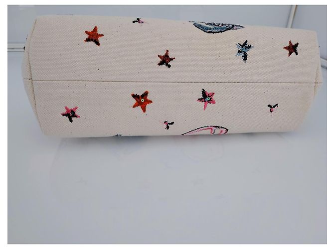 Baguette Clutch Fendi First Bianca Ricamo Zodiaco Bianco - vista 7