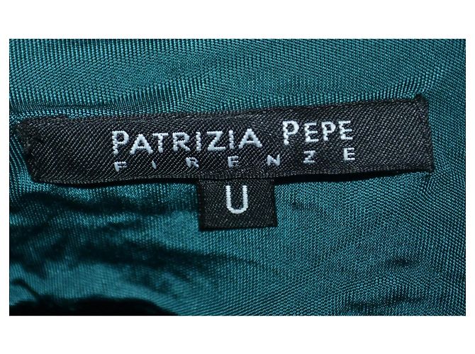 Top Patrizia Pepe Verde Petrolio Stile Mini Abito - vista 4