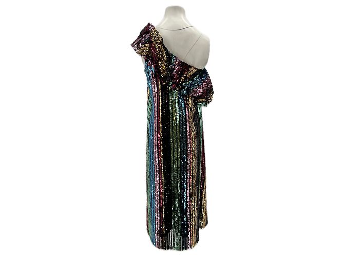 Autre Marque Abito con paillettes multicolore - vista 2