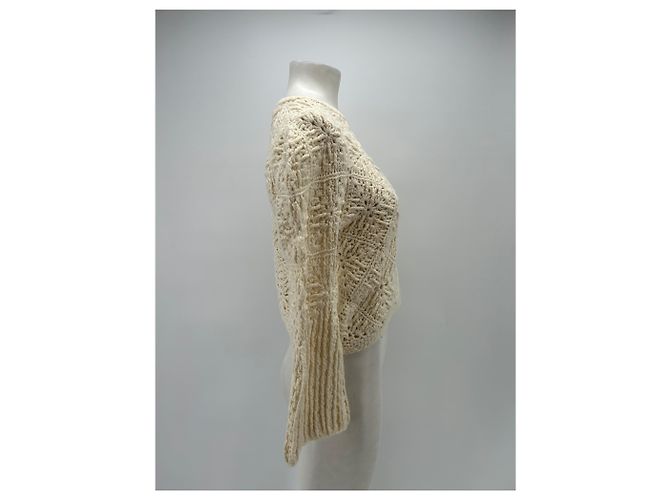 Autre Marque Maglione beige in cashmere - vista 3