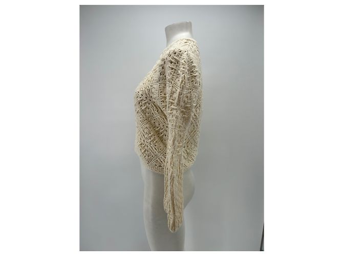 Autre Marque Maglione beige in cashmere - vista 4