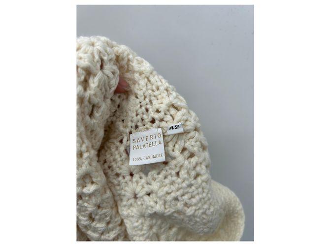 Autre Marque Maglione beige in cashmere - vista 6