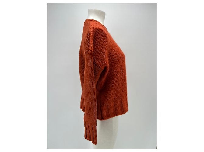 Autre Marque Maglione arancione in cashmere - vista 3