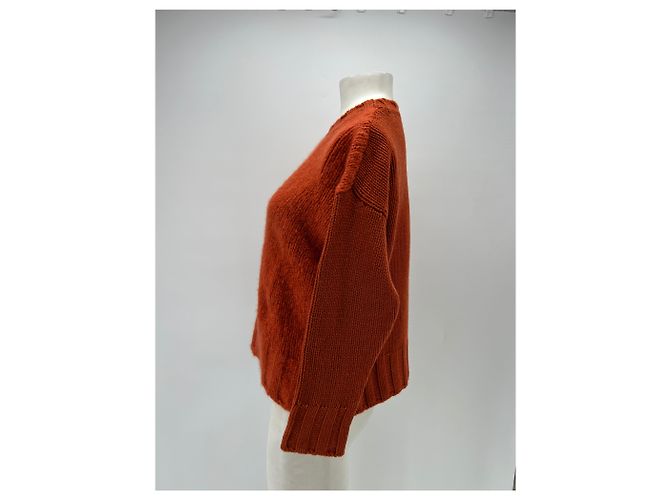 Autre Marque Maglione arancione in cashmere - vista 4