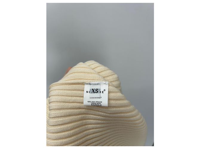 Autre Marque Falda de lana beige NERVURE - vista 6
