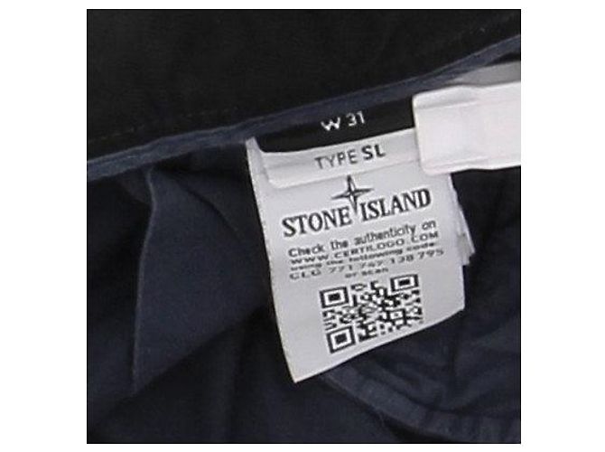 Pantaloni Stone Island Blu Navy in Cotone S - vista 6