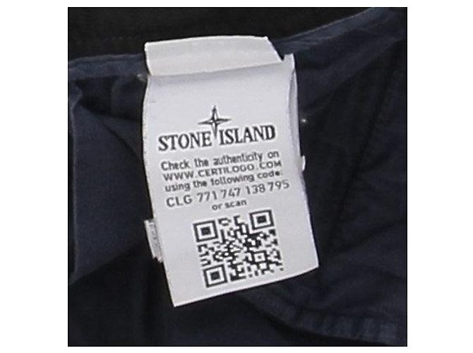 Pantaloni Stone Island Blu Navy in Cotone S - vista 7
