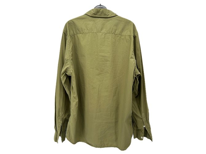 Autre Marque Kaki Baumwollhemd Khaki - Ansicht 2