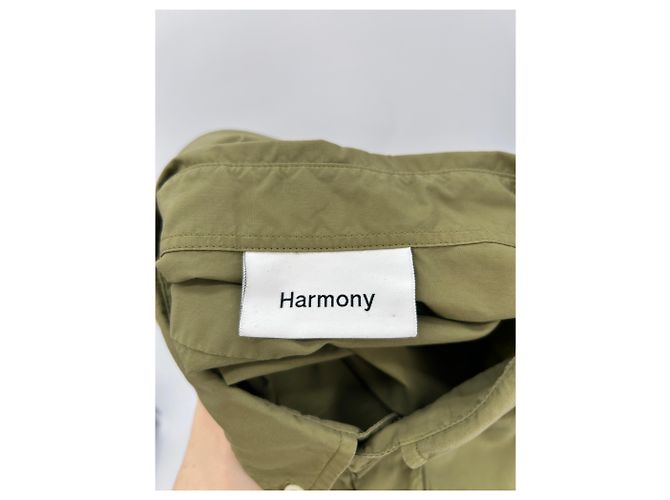 Autre Marque Kaki Baumwollhemd Khaki - Ansicht 3